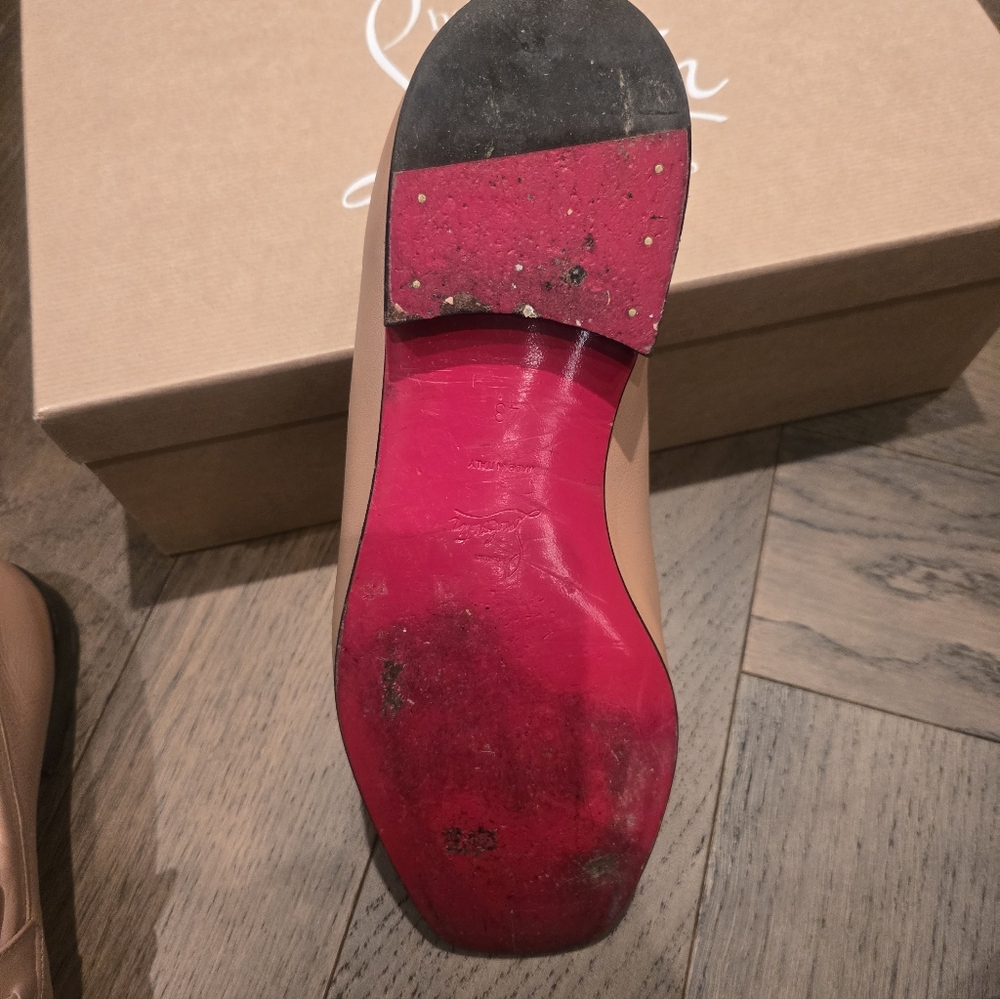 Mens Louboutin Slide/loafer Cream Color W Chain Across The Top Hp🔥🔥🔥 - Picture 6 of 7